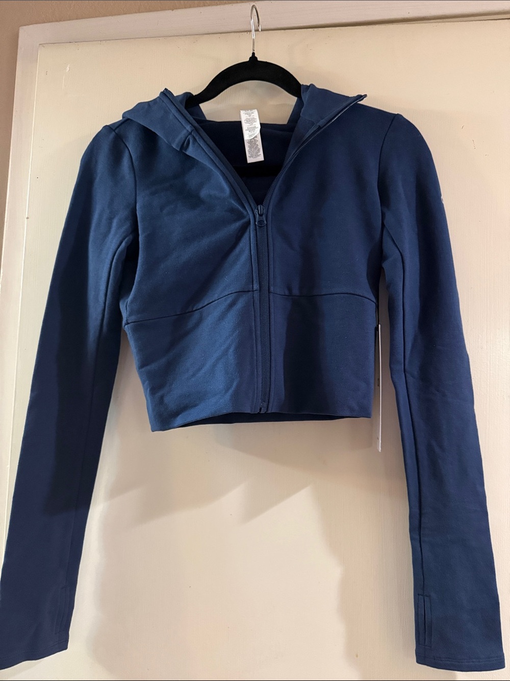 ALO Yoga Navy Sway Full Zip Hoodie